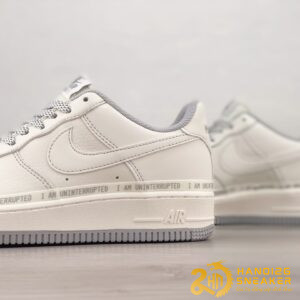 Giày Uninterrupted X Nike Air Forece 1 MORE THAN Rice White Grey (7)