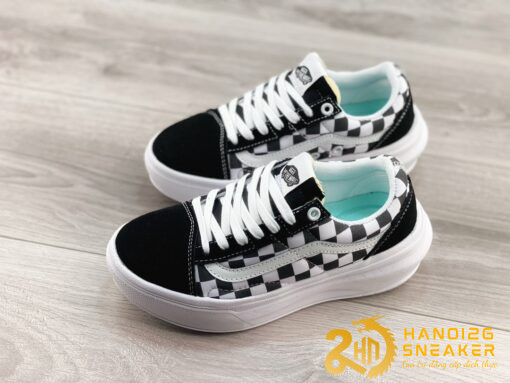 Giày Vans Old Skool Overt CC Caro Black White (1)