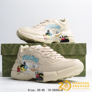 GUCCI Disney Donald Duck Rhyton Leather Sneaker