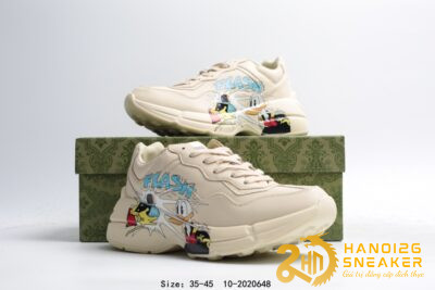 GUCCI Disney Donald Duck Rhyton Leather Sneaker