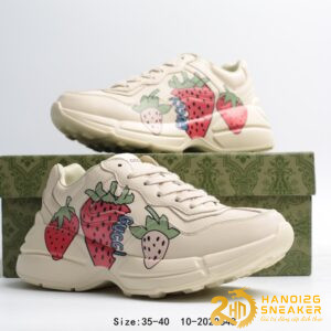 Giày Nữ Gucci Dâu Tây Rhyton Strawberry