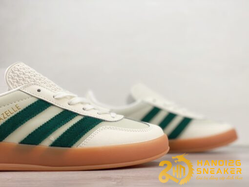 Giày Adidas Gazelle Indoor Off White Dark Green (2)