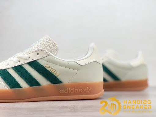 Giày Adidas Gazelle Indoor Off White Dark Green (5)