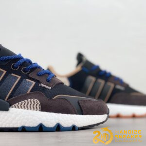Giày Adidas Nite Jogger Boost Brown Dark Blue (2)