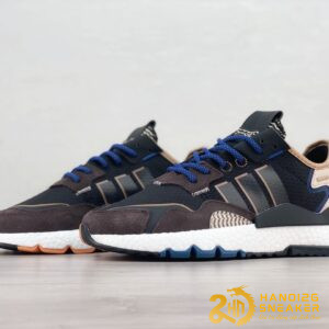 Giày Adidas Nite Jogger Boost Brown Dark Blue (3)