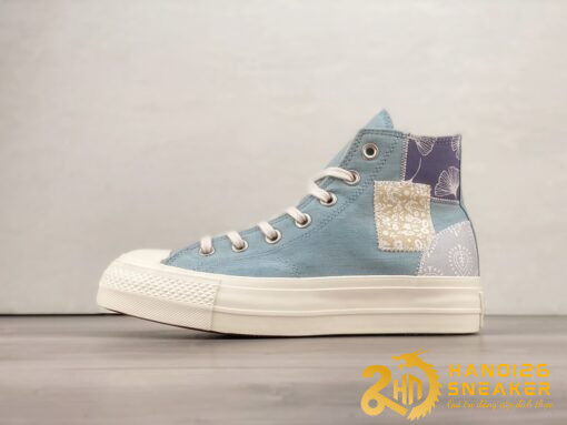 Giày Converse All Star Lift Platform Denim Patchwork