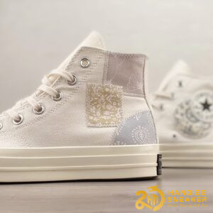 Giày Converse Chuck 70 Denim Patchwork Cream (8)