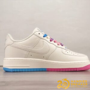 Giày Nike AF1 07 Sail Pink Blue Miami (4)