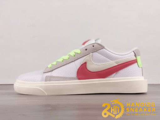 Giày Nike Blazer Low Sacai White Pink Green Varisity