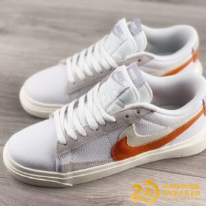 Giày Nike Blazer Low X Sacai White Orange Grey (1)