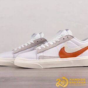 Giày Nike Blazer Low X Sacai White Orange Grey (5)