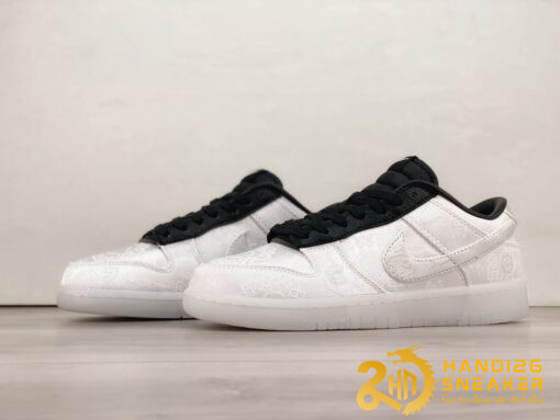 Giày Nike Dunk Low CLOT Fragment White (5)