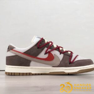 Giày SB Dunk Low 85 Double Swoosh Brown Red (3)