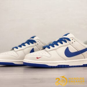 Giày Supreme X Nike SB Dunk Low White Blue (6)