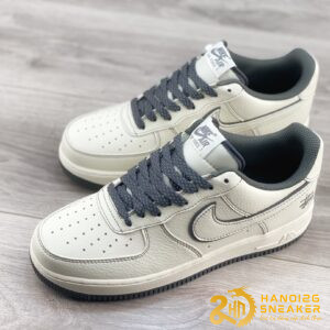 Giày Nike Air Force 1 Low Stussy White Grey (1)