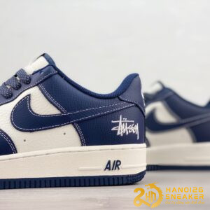 Giày Nike Air Force 1 Stussy Dark Blue White (3)