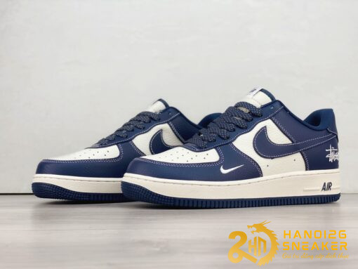 Giày Nike Air Force 1 Stussy Dark Blue White (8)
