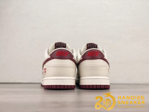 Giày Supreme X Nike SB Dunk Low Red Dahlia (7)