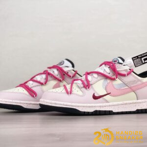 Giày Nike Dunk Low Three Hook Straps Beige Pink (3)