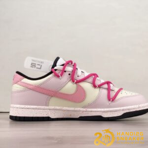 Giày Nike Dunk Low Three Hook Straps Beige Pink (4)