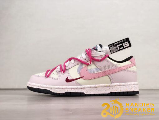 Giày Nike Dunk Low Three Hook Straps Beige Pink