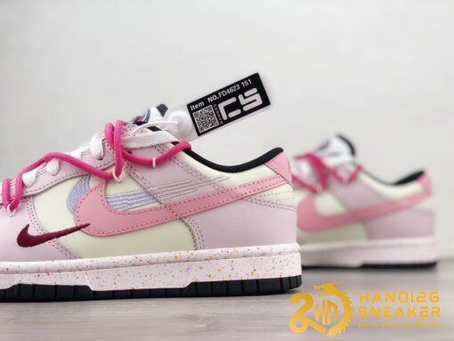 Giày Nike Dunk Low Three Hook Straps Beige Pink (6)