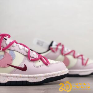 Giày Nike Dunk Low Three Hook Straps Beige Pink (7)