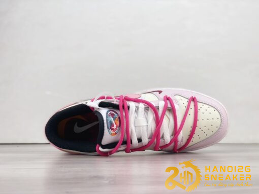 Giày Nike Dunk Low Three Hook Straps Beige Pink (8)