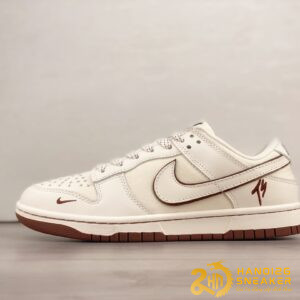 Giày Nike Dunk Low Traviis Scott Brown Canvas