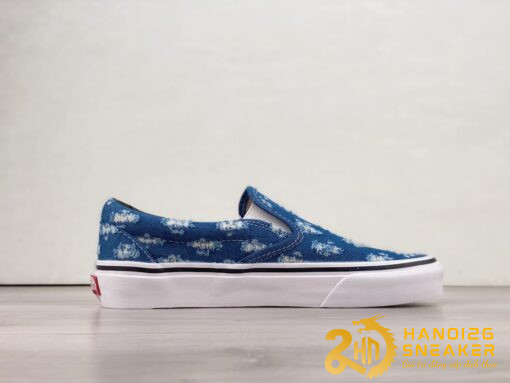 Giày VANS SLIP ON SUPREME HOLE PUNCH DENIM BLUE (3)