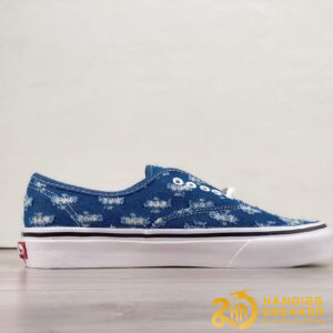 Giày Vans Authentic SUPREME Blue Hole Punch Denim (5)