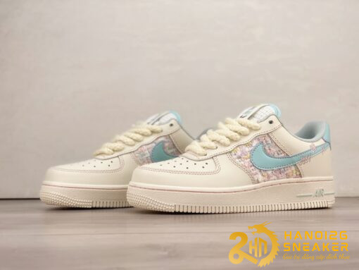 Giày Nike Air Force 1 07 Low Just Do It Off White Pink Blue FJ7740 013 (4)