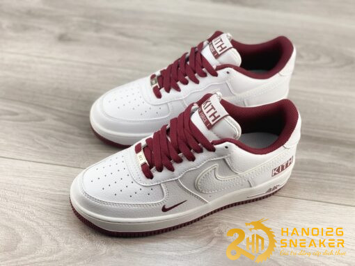 Giày Nike Air Force 1 07 Low Kith Dark Red (1)