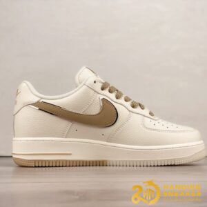 Giày Nike Air Force 1 07 Off White Gold Silver (4)