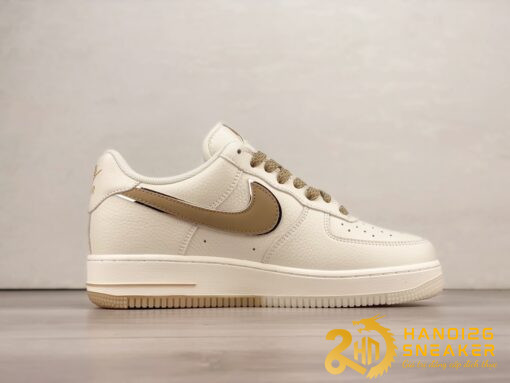 Giày Nike Air Force 1 07 Off White Gold Silver (4)