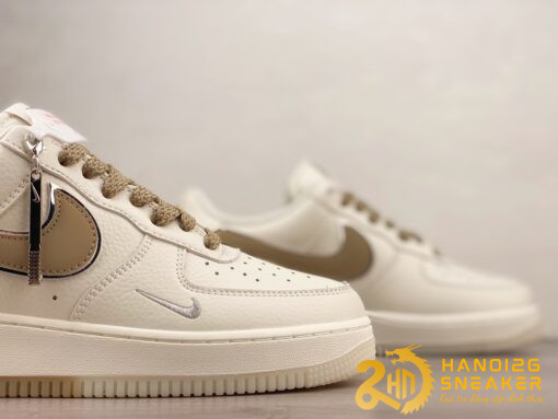 Giày Nike Air Force 1 07 Off White Gold Silver (5)