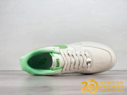 Giày Nike Air Force 1 Low Bape White Green (3)