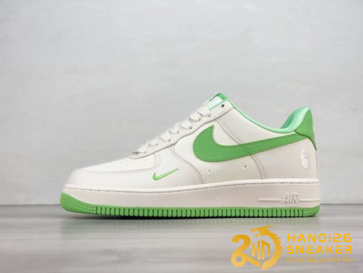 Giày Nike Air Force 1 Low Bape White Green