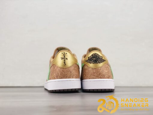 Giày Jordan 1 Low Travis Scott Natural Yellow (3)