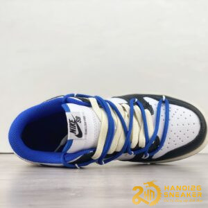Giày Nike Dunk Low White Black Royal (3)