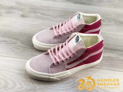 Giày Vans Vault OG SK8 Mid Tri Tone Rose Pink (1)