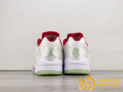Giày Nike Air Jordan 5 Low X CLOT White Silk (2)