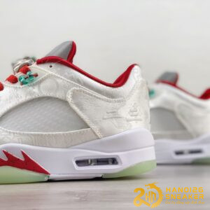 Giày Nike Air Jordan 5 Low X CLOT White Silk (7)