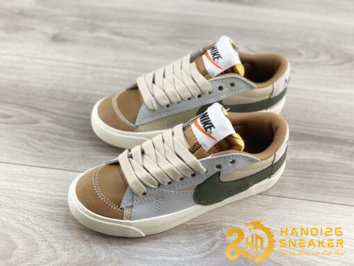 Giày Nike Blazer Low 77 Jumbo Sand Drift Olive (1)