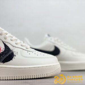 Giày Air Force 1 Low 07 Black Red Graffiti Double Swoosh (3)