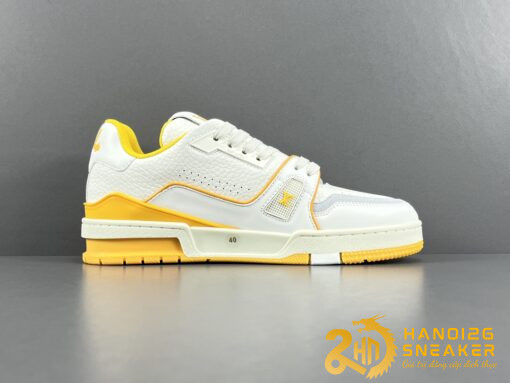 Giày Louis Vuitton Trainer Yellow White Like Auth (1)