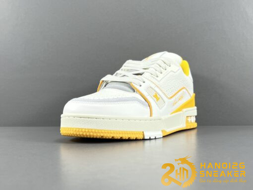 Giày Louis Vuitton Trainer Yellow White Like Auth (3)