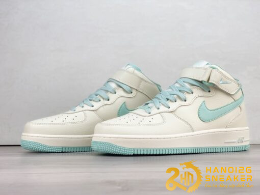 Giày Nike Air Force 1 07 Mid Rice Ice Blue (2)