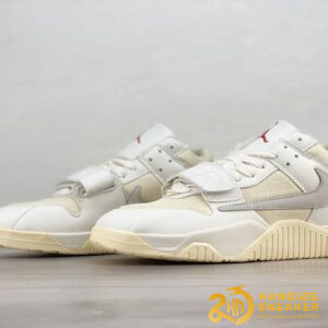 Giày Nike Jordan Cut The Check Travis Scott White Grey (2)