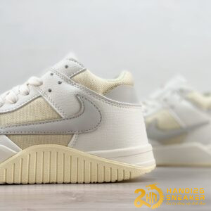 Giày Nike Jordan Cut The Check Travis Scott White Grey (3)